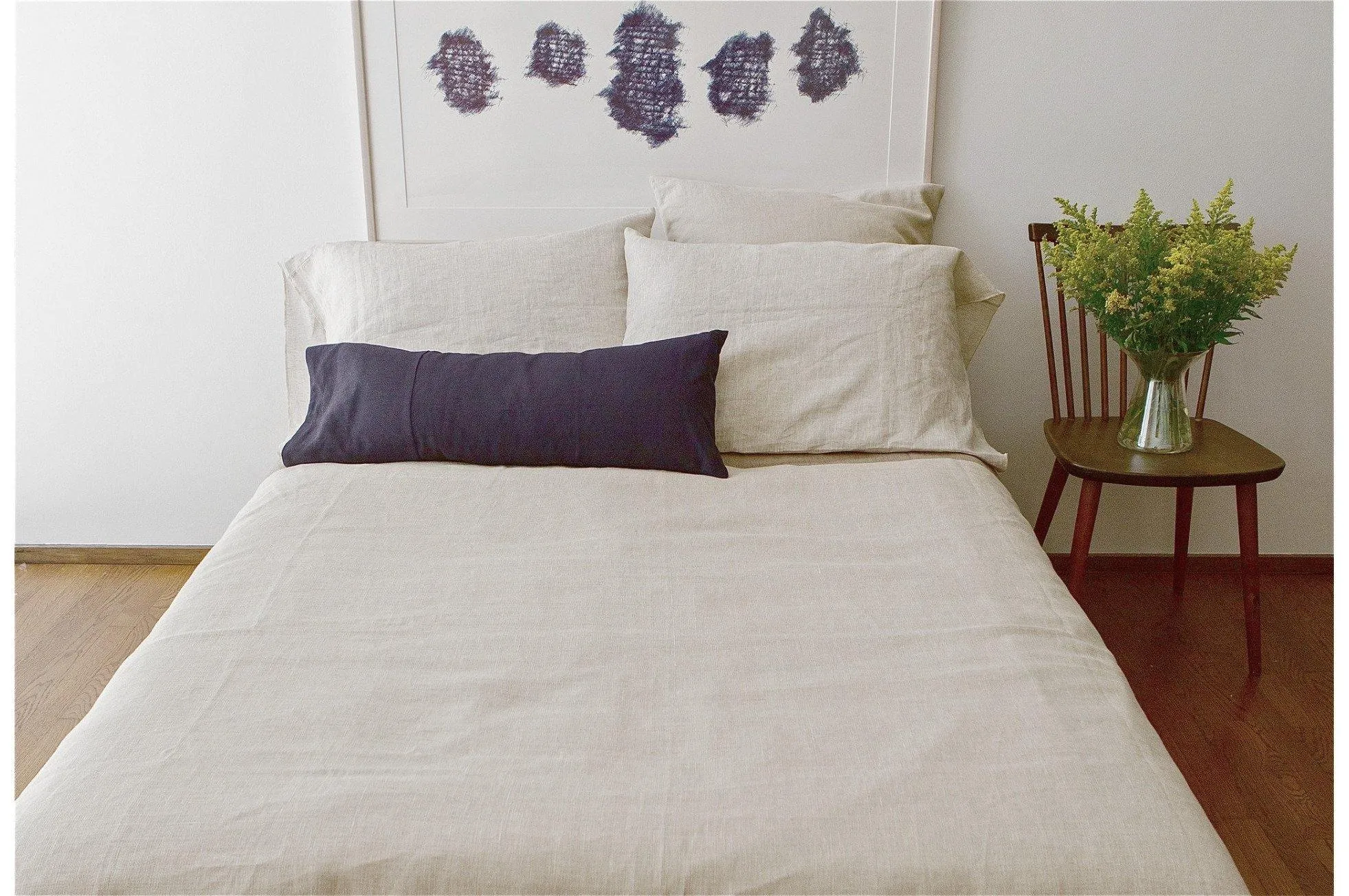 Anna Feather Duvet Cover Cream Sample