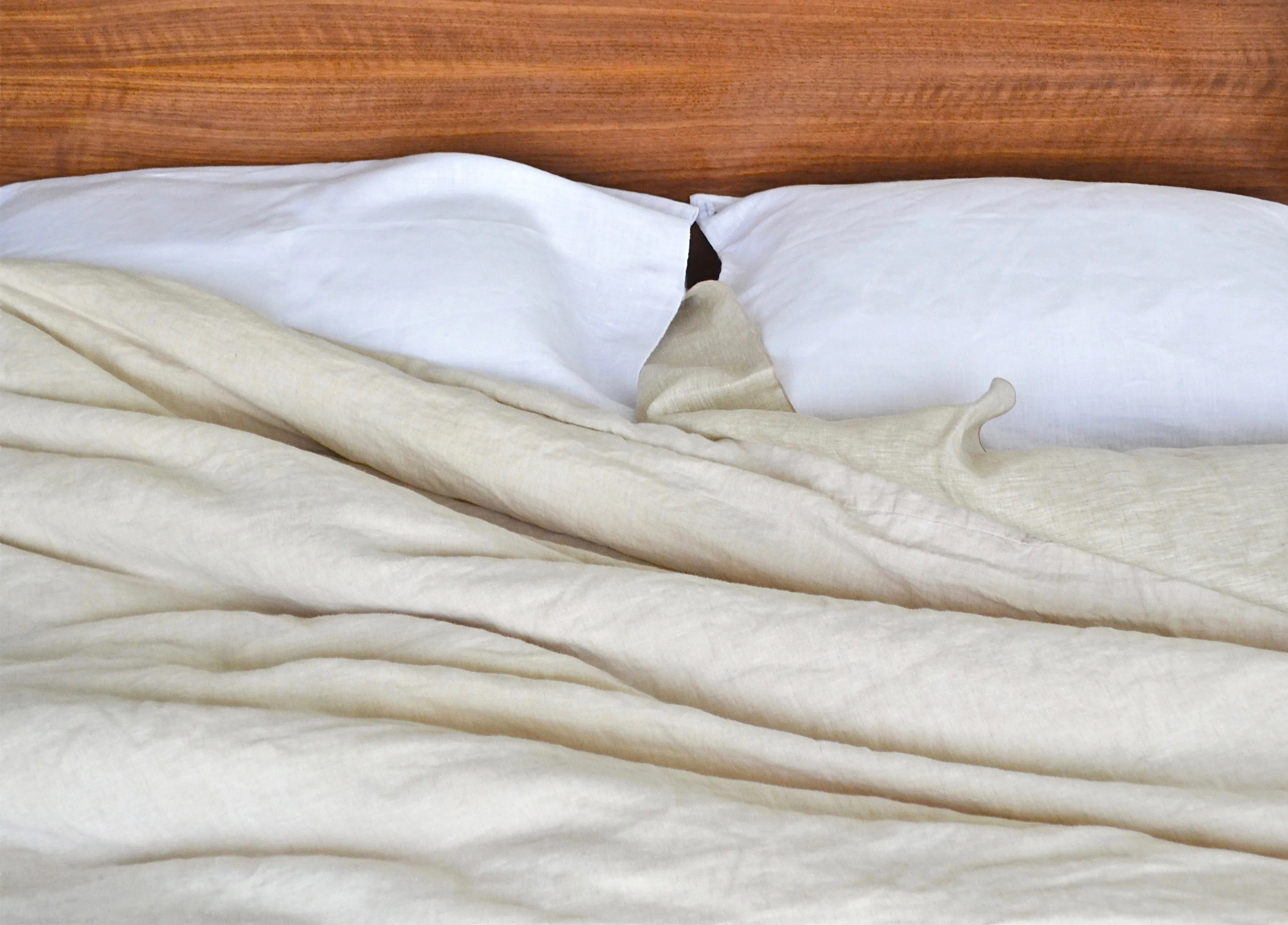 Anna Feather Duvet Cover Cream Sample