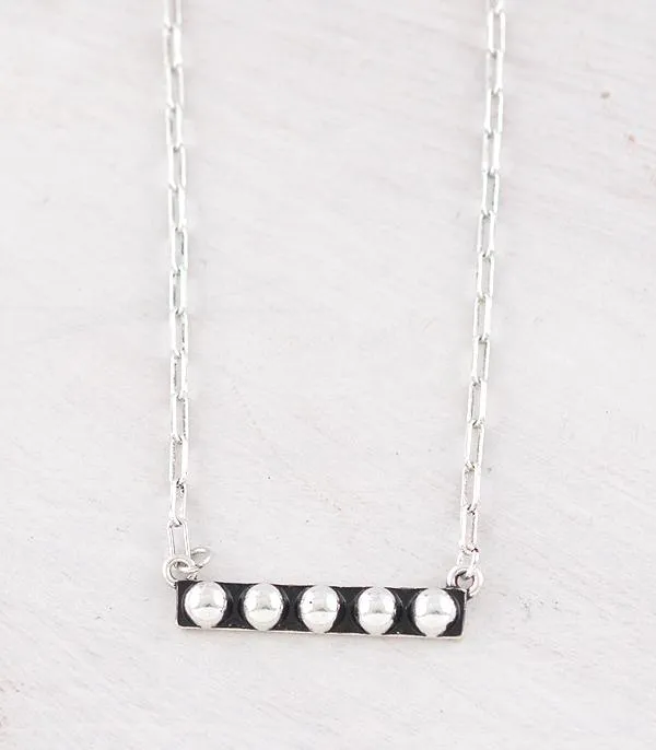 Anthony Studded Bar Fashion Necklace Or Earrings