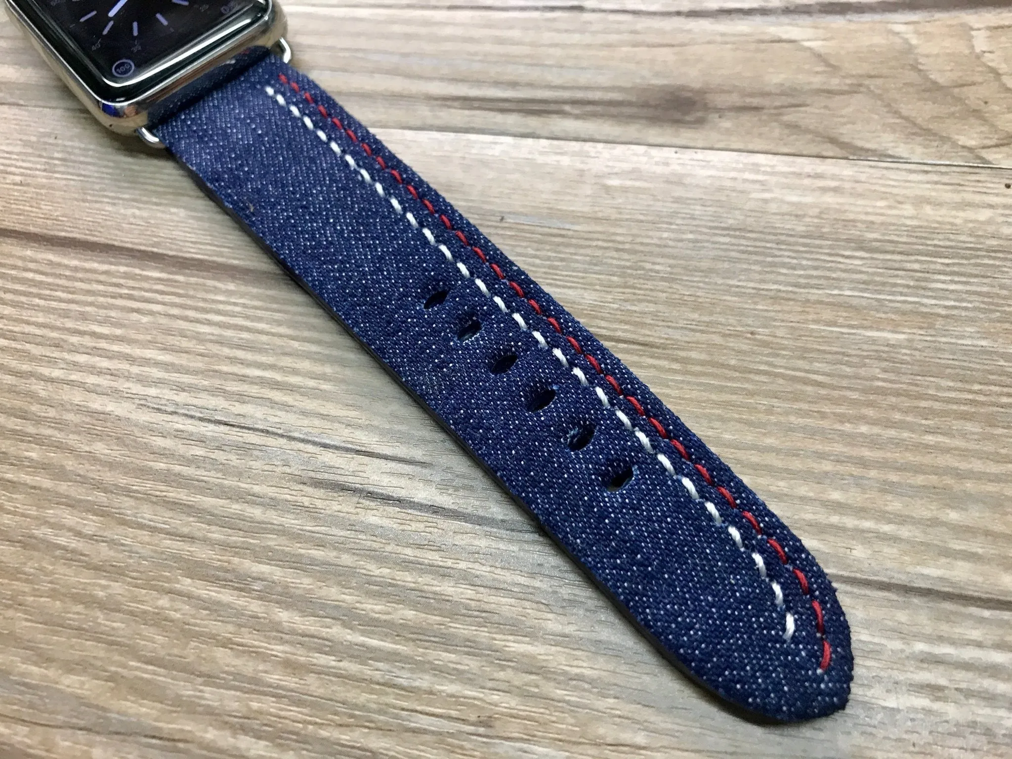 Apple Watch Band, Apple Watch 38mm, 42mm, Denim watch band, Apple Watch Strap, iwatch, Denim band