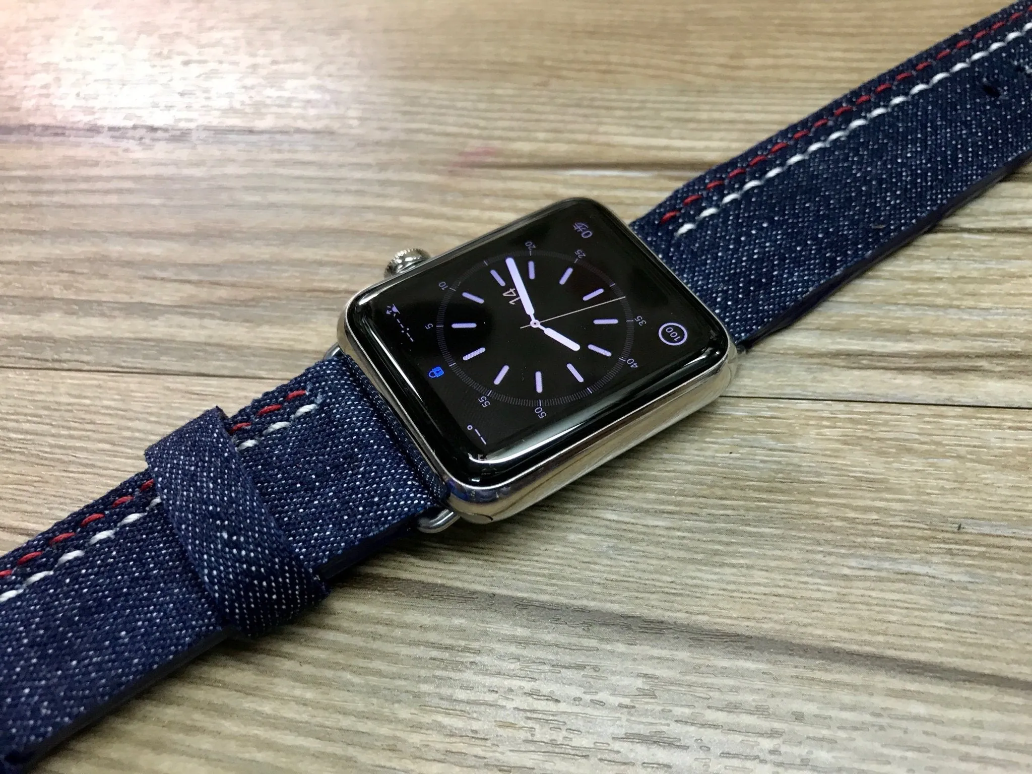 Apple Watch Band, Apple Watch 38mm, 42mm, Denim watch band, Apple Watch Strap, iwatch, Denim band