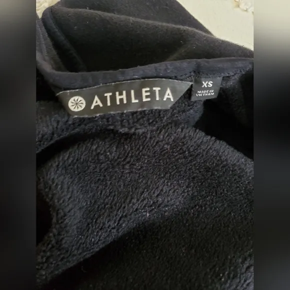 Athleta Cozy Karma Wrap Black Sweater Classic Boho Chic Women's Size XS