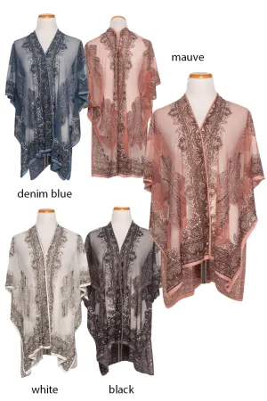 ATO15040 - Burnout Paisley Shawl