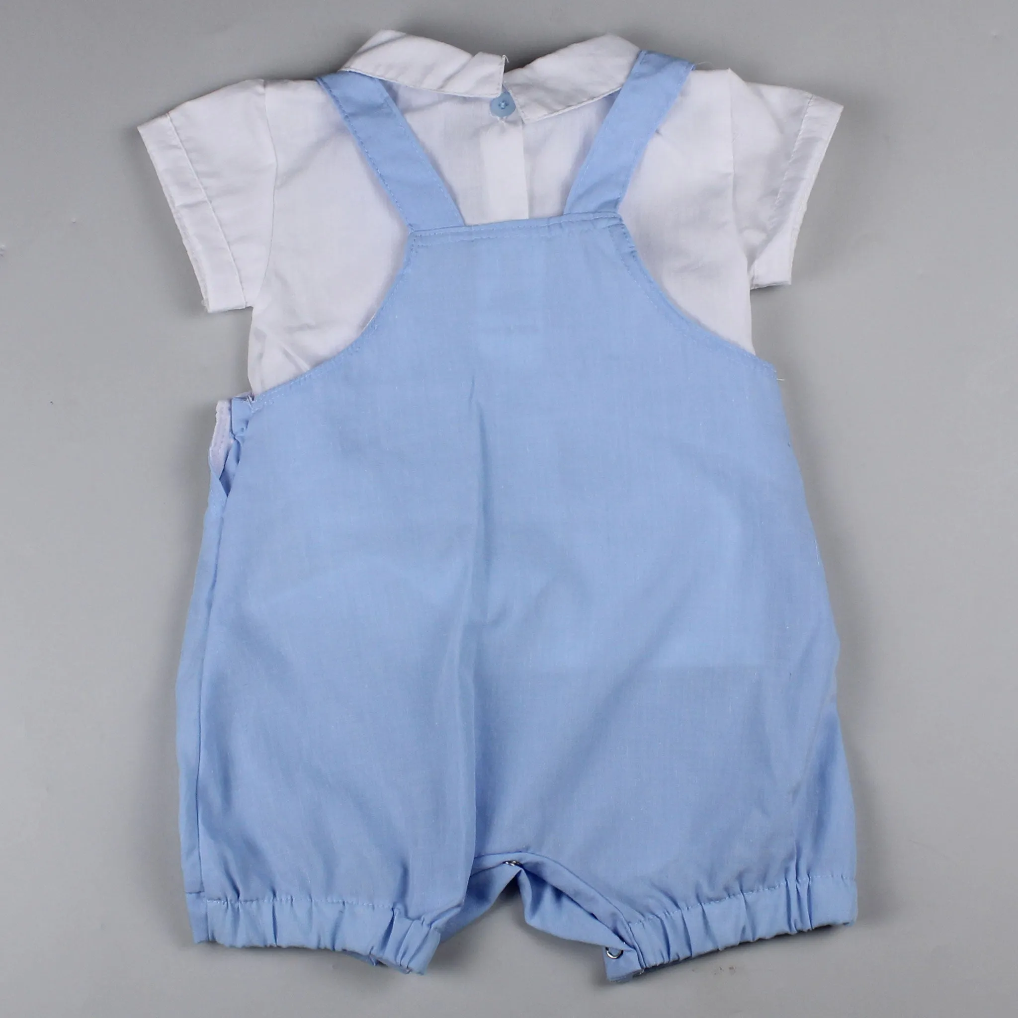 Baby Boy Summer Outfit - Dungarees and Shirt