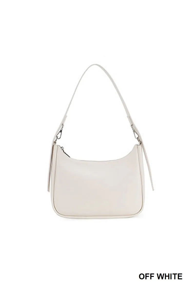 BAGUETTE HOBO SHOULDER BAG -OFF WHITE