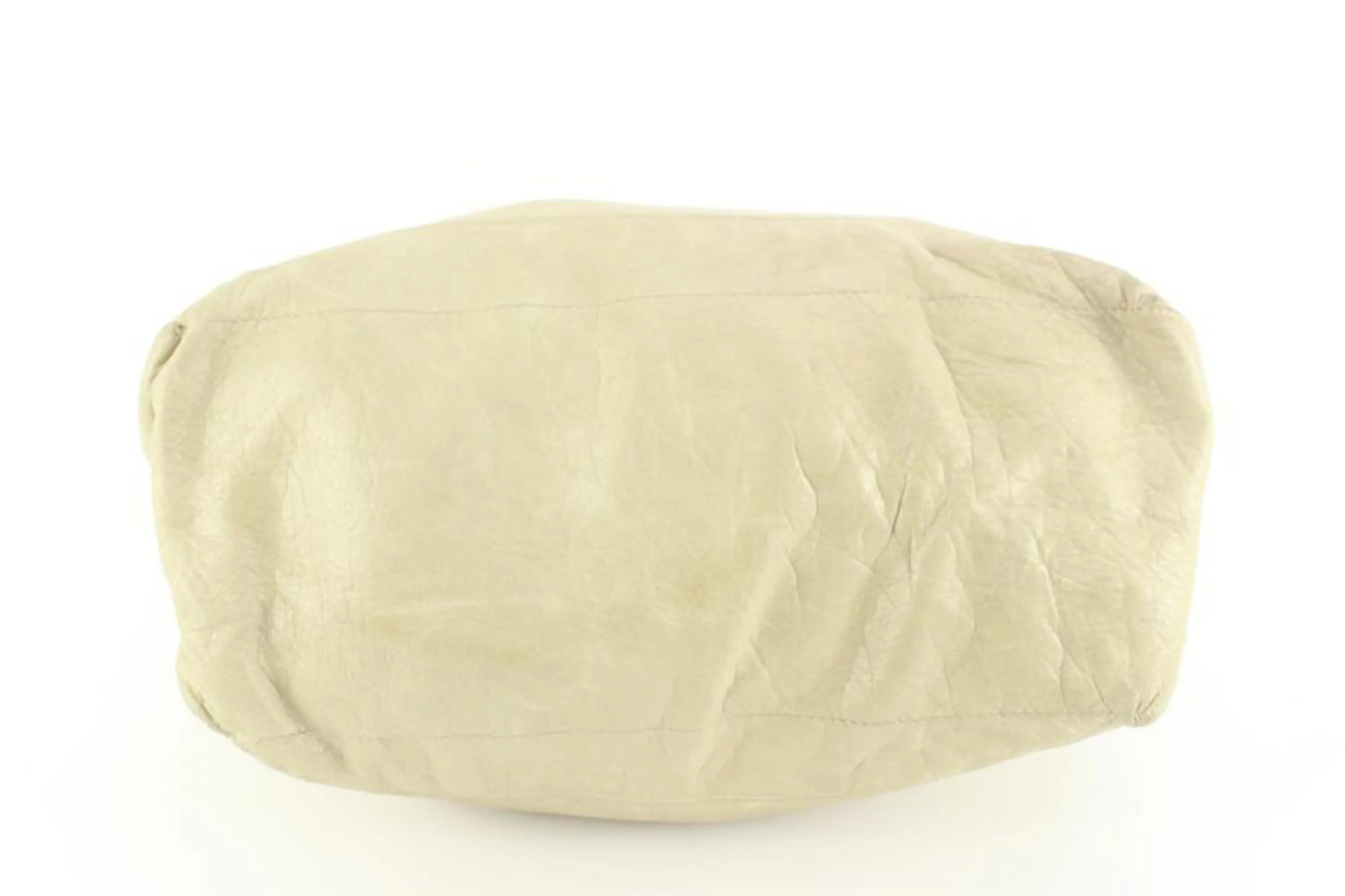 Balenciaga Cream Leather The Day One Hobo Bag 18ba53s