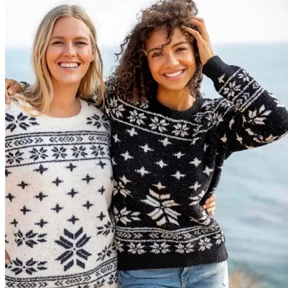 Barefoot Dreams Cozy Chic Seaside Pullover Sweater