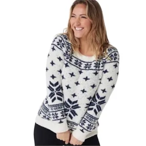 Barefoot Dreams Cozy Chic Seaside Pullover Sweater