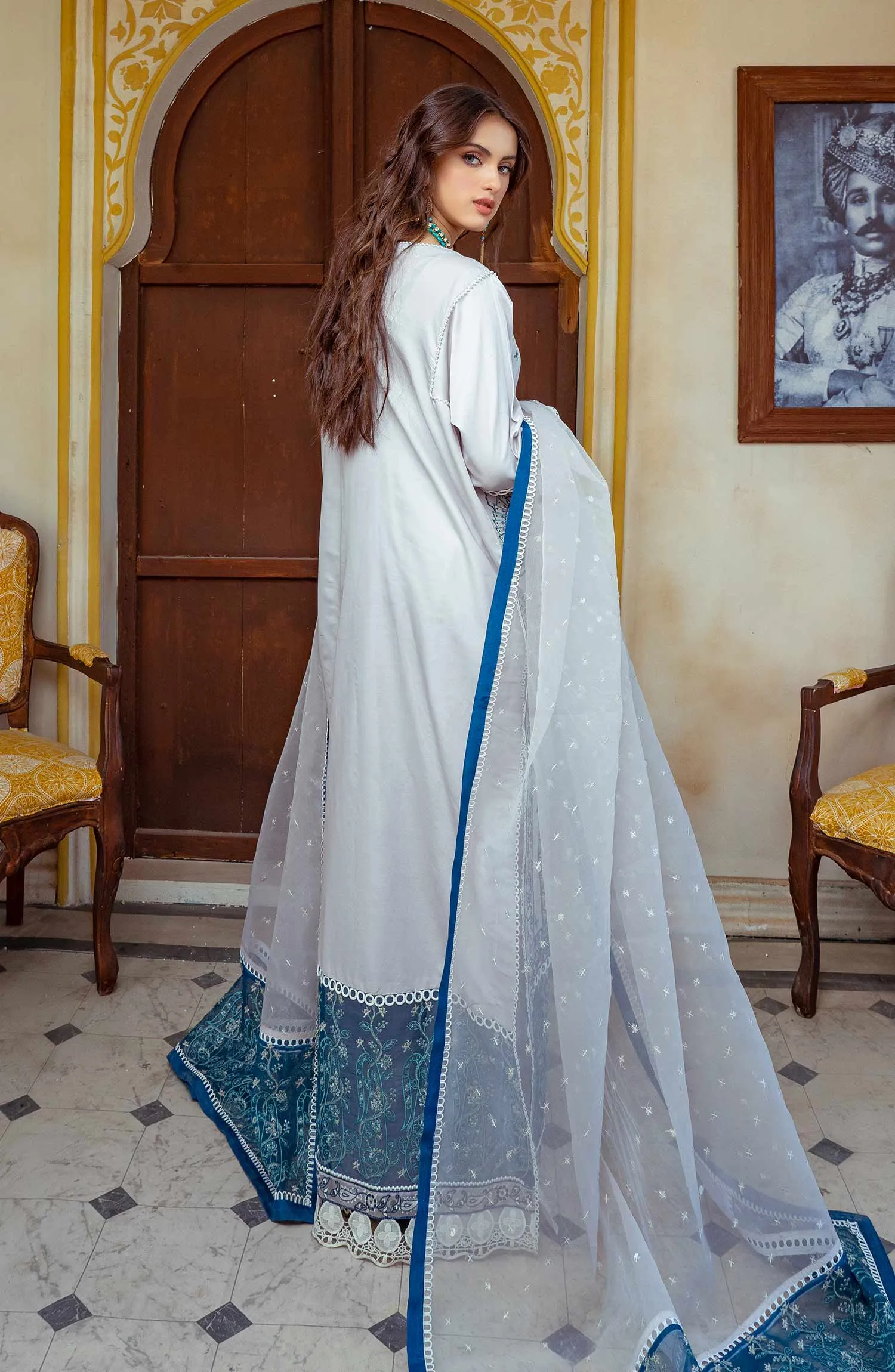 Barley Blue - (MLRD - 064) |  Maryum N Maria Luxury Pret Eid Edit 2022 | Stitched Ready to Wear Suits