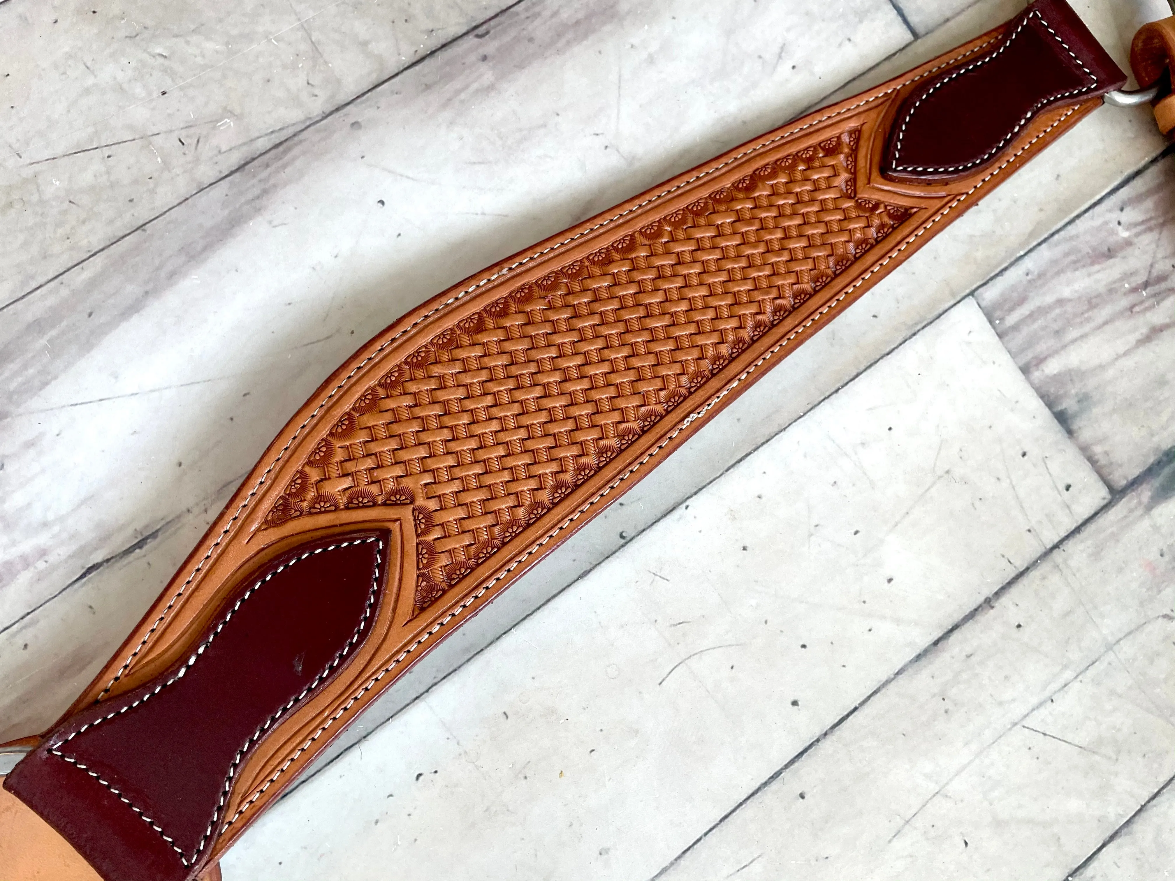 Basket Weave Roper Style Breast Collar