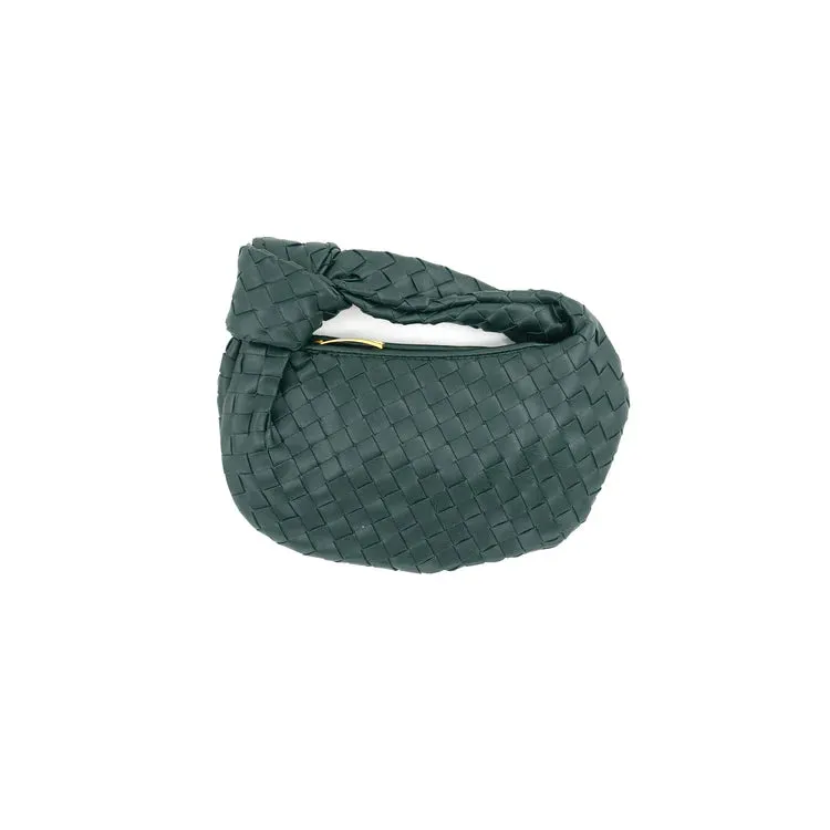 BC Daphne Woven Hobo Mini Handbag