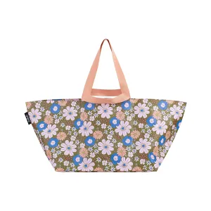 Beach Bag Blue Flowers