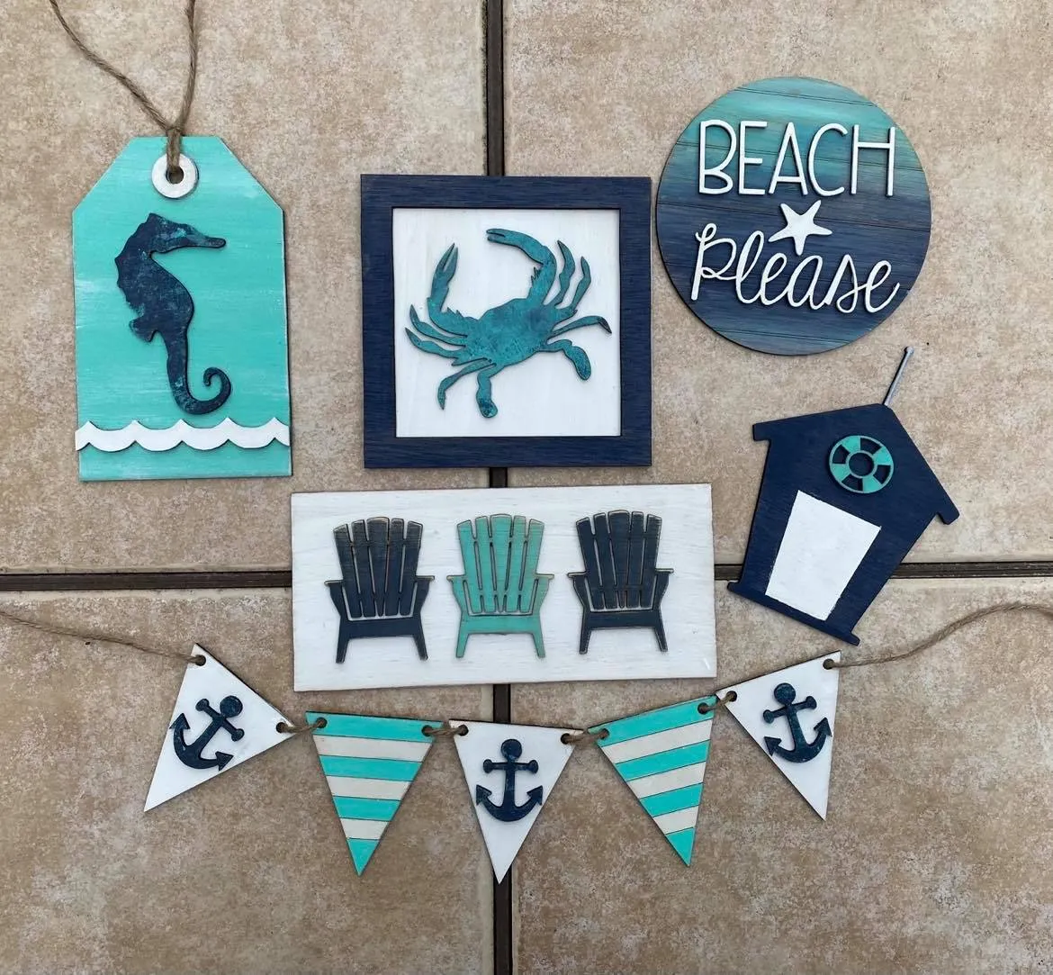 Beach Tiered Tray DIY Kit