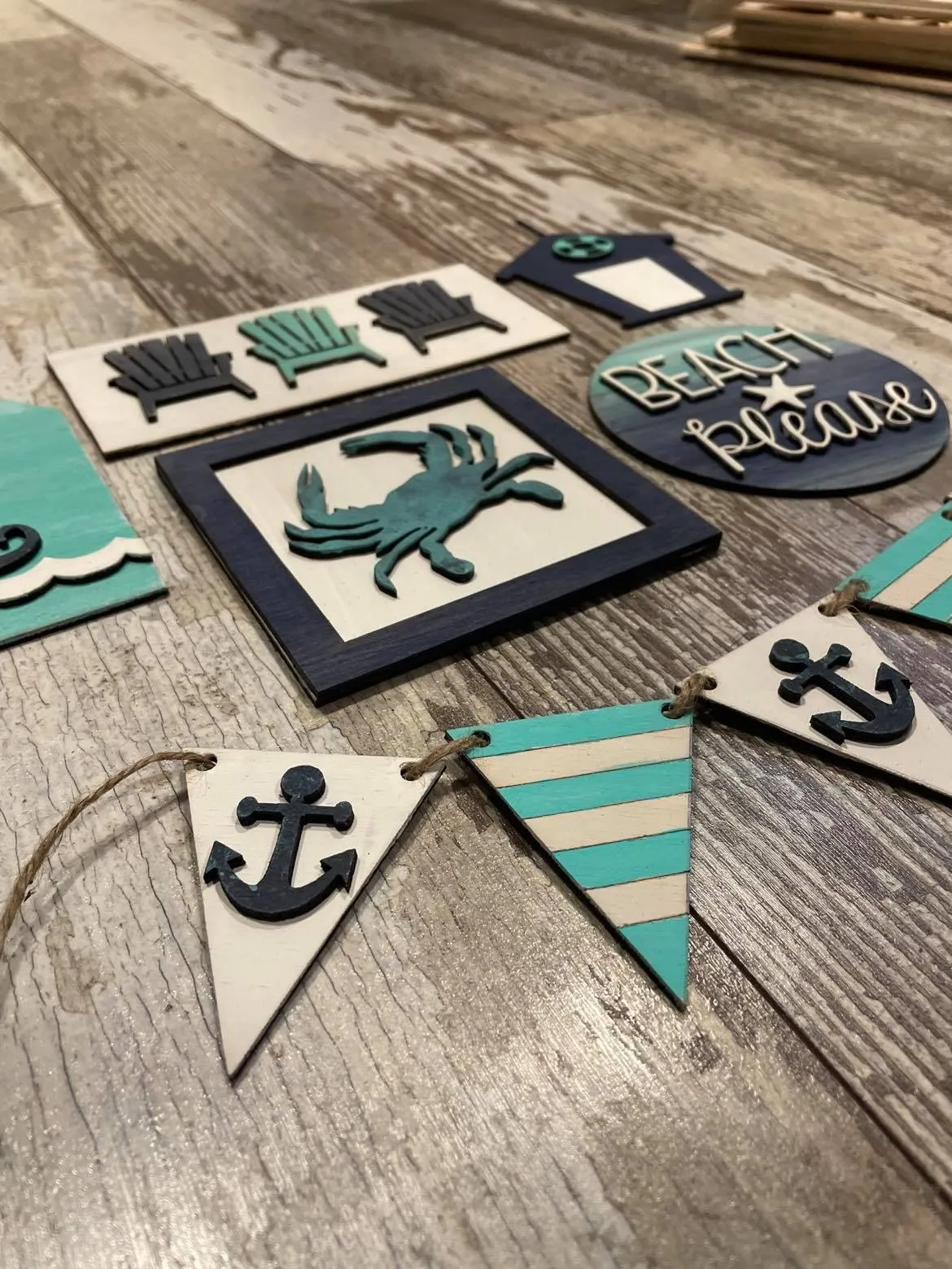 Beach Tiered Tray DIY Kit