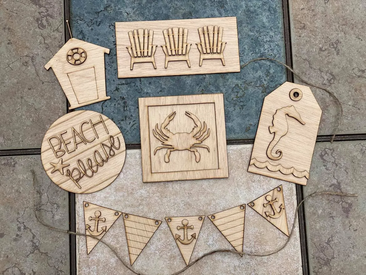 Beach Tiered Tray DIY Kit