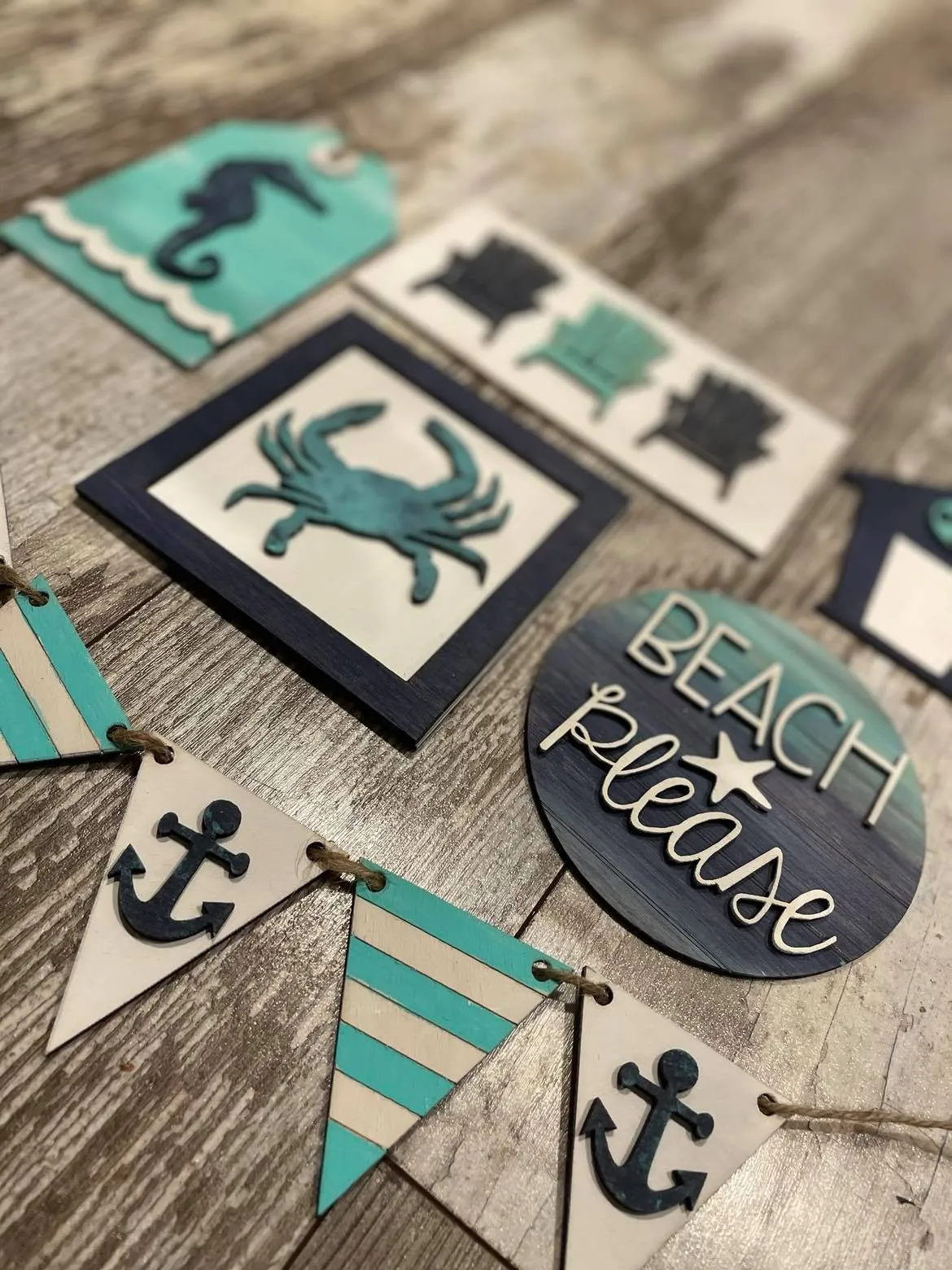 Beach Tiered Tray DIY Kit