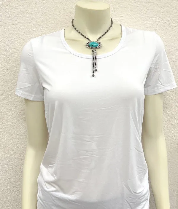 Bellingham Fashion Navajo & Necklace With Center Turquoise Stone