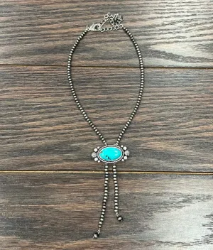 Bellingham Fashion Navajo & Necklace With Center Turquoise Stone