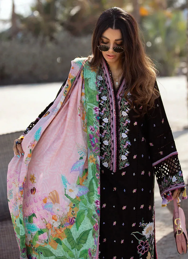 Bermuda Black | Farah Talib Aziz ILO ILO Luxury Lawn Collection 2022 | Unstitched Embroidered Lawn Suits