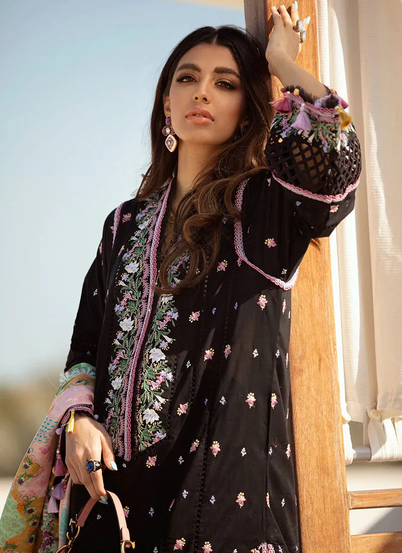 Bermuda Black | Farah Talib Aziz ILO ILO Luxury Lawn Collection 2022 | Unstitched Embroidered Lawn Suits
