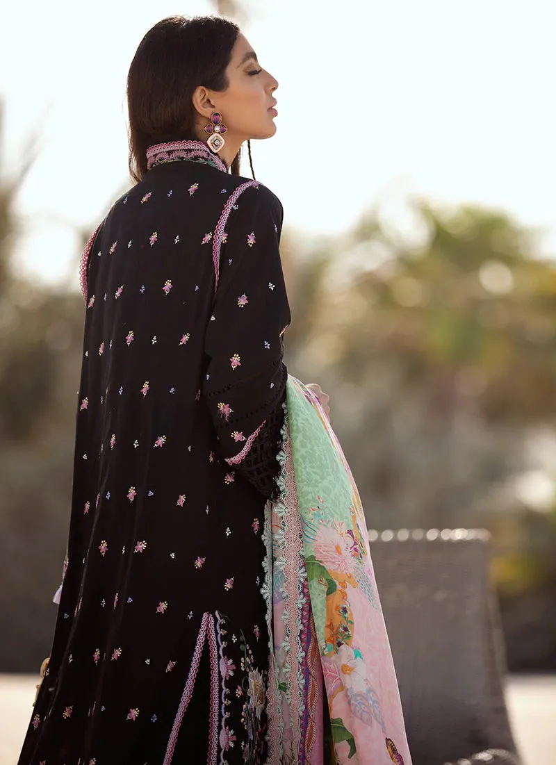 Bermuda Black | Farah Talib Aziz ILO ILO Luxury Lawn Collection 2022 | Unstitched Embroidered Lawn Suits