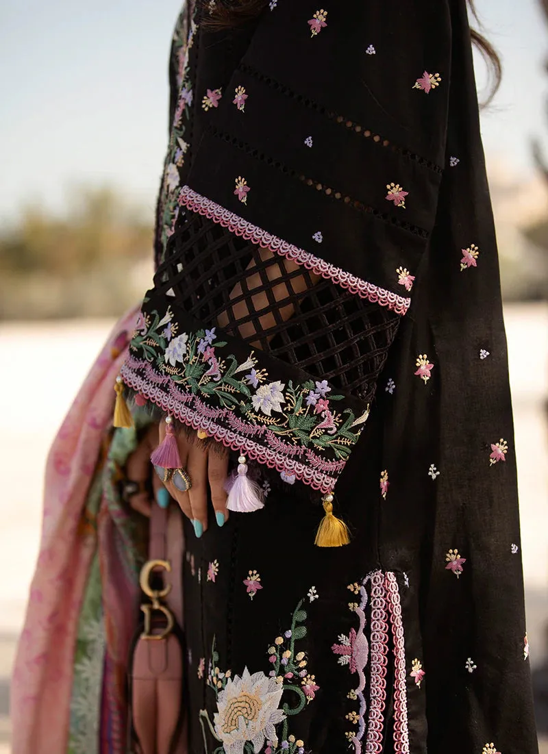 Bermuda Black | Farah Talib Aziz ILO ILO Luxury Lawn Collection 2022 | Unstitched Embroidered Lawn Suits