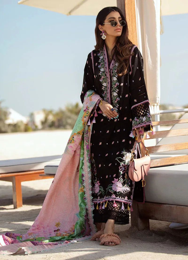 Bermuda Black | Farah Talib Aziz ILO ILO Luxury Lawn Collection 2022 | Unstitched Embroidered Lawn Suits