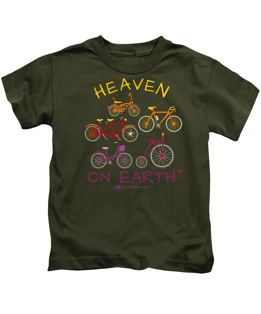 Bicycles Heaven On Earth - Kids T-Shirt