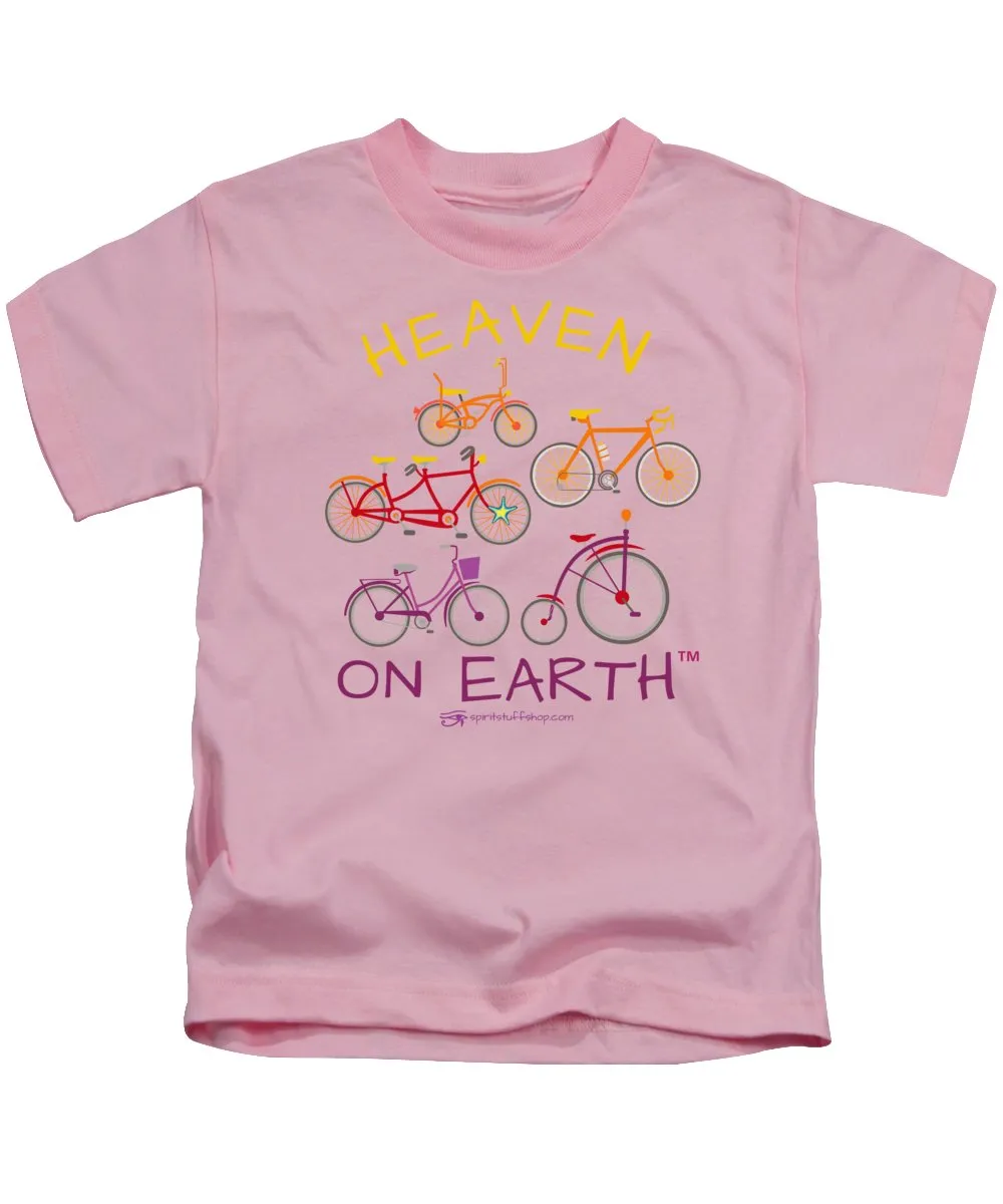 Bicycles Heaven On Earth - Kids T-Shirt