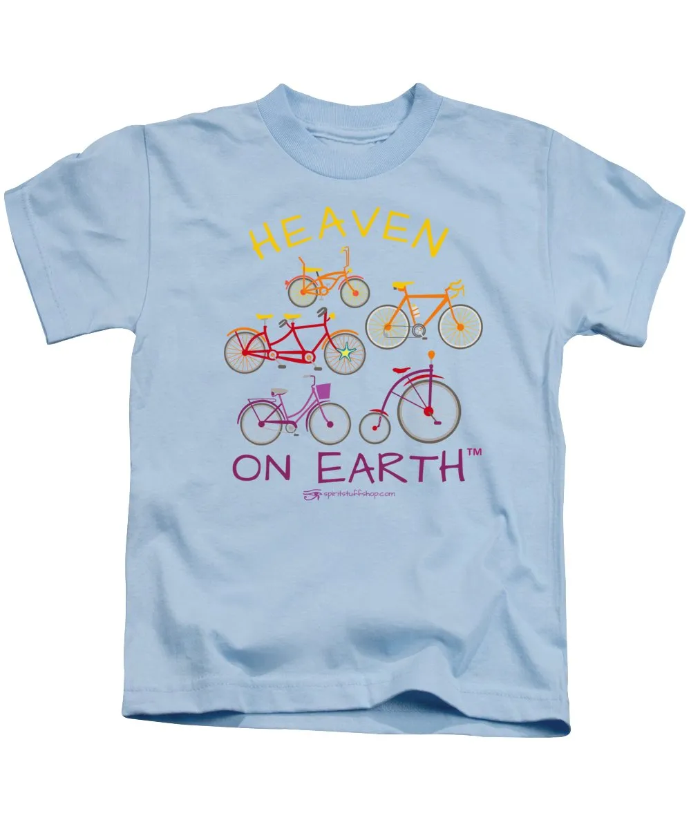 Bicycles Heaven On Earth - Kids T-Shirt