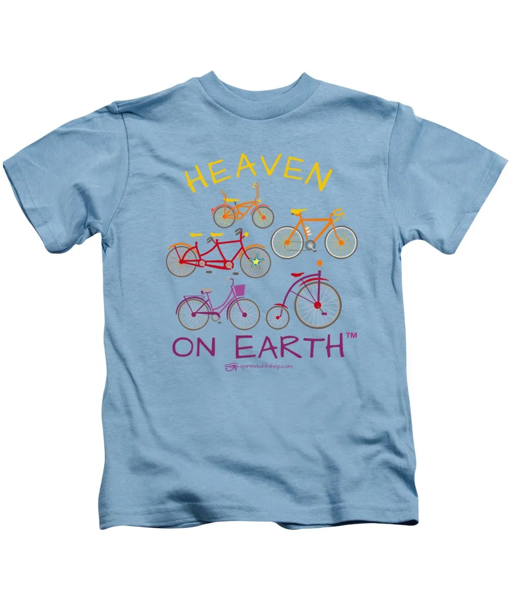 Bicycles Heaven On Earth - Kids T-Shirt