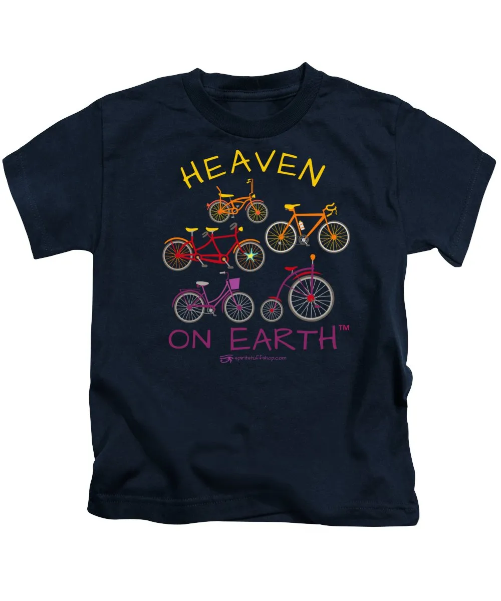 Bicycles Heaven On Earth - Kids T-Shirt