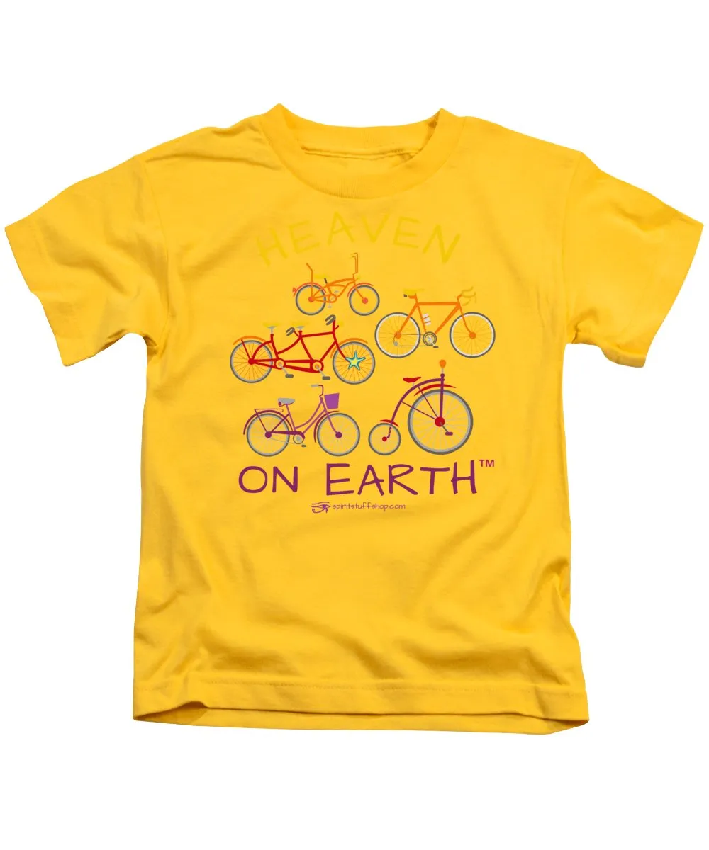 Bicycles Heaven On Earth - Kids T-Shirt