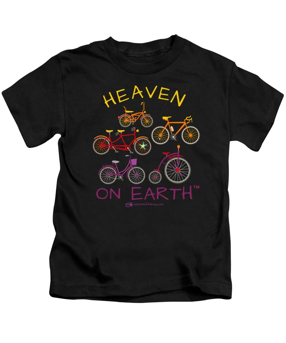 Bicycles Heaven On Earth - Kids T-Shirt