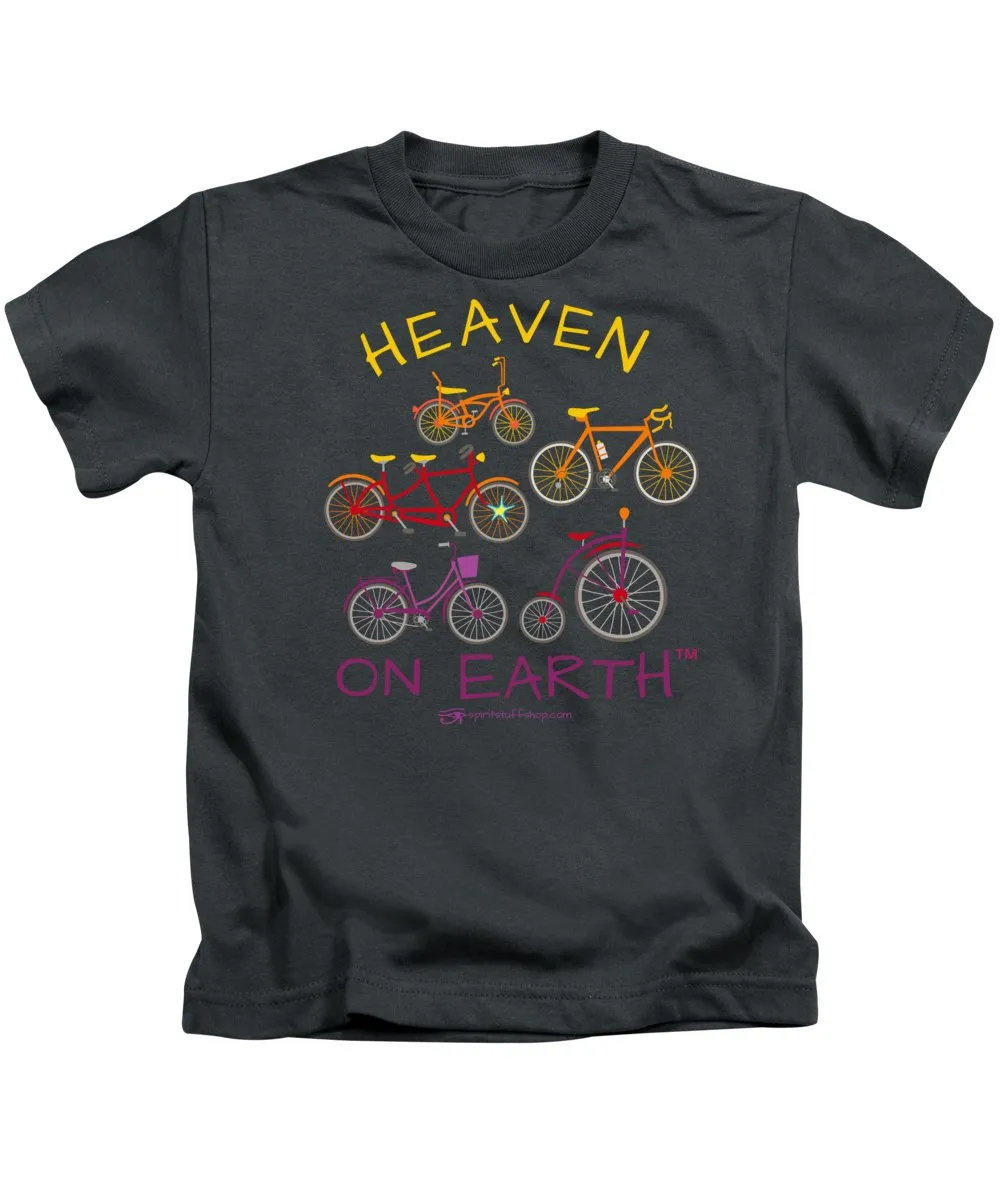 Bicycles Heaven On Earth - Kids T-Shirt