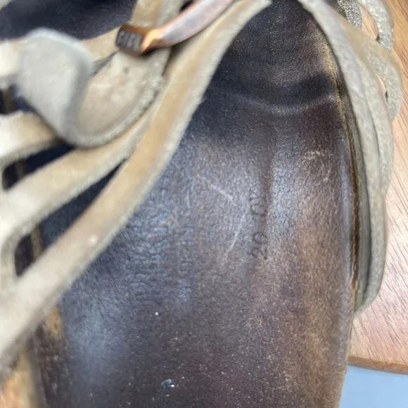 Birkenstock Granada Brown Leather 2 Strap Womens Size 6 / 37
