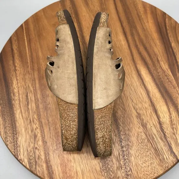 Birkenstock Granada Brown Leather 2 Strap Womens Size 6 / 37