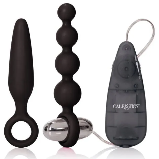 Black Booty Call Booty Vibro Kit by CalExotics