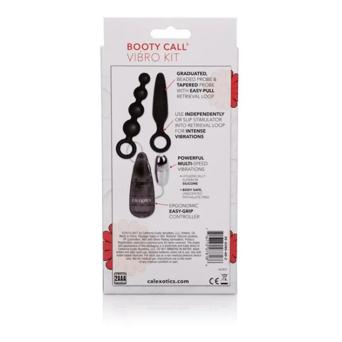 Black Booty Call Booty Vibro Kit by CalExotics
