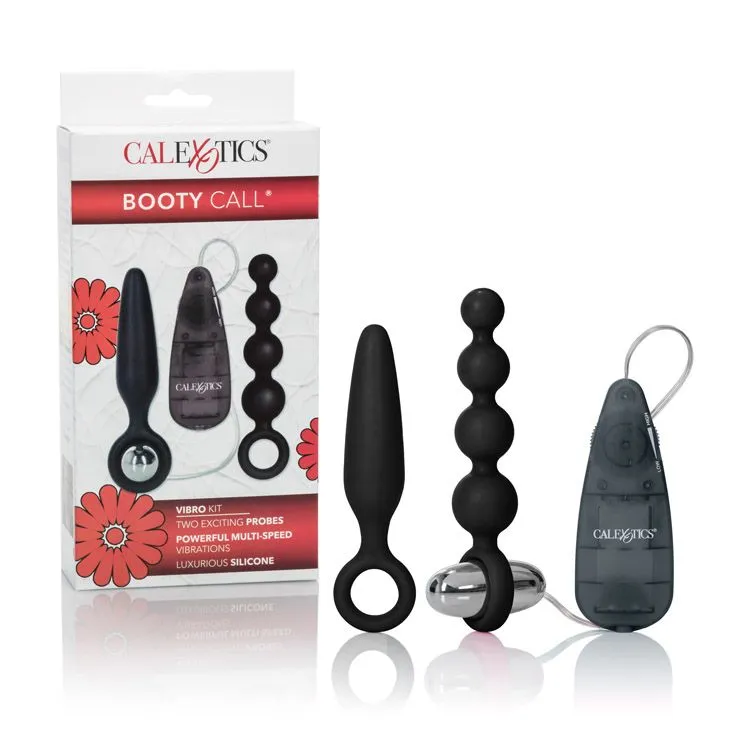 Black Booty Call Booty Vibro Kit by CalExotics