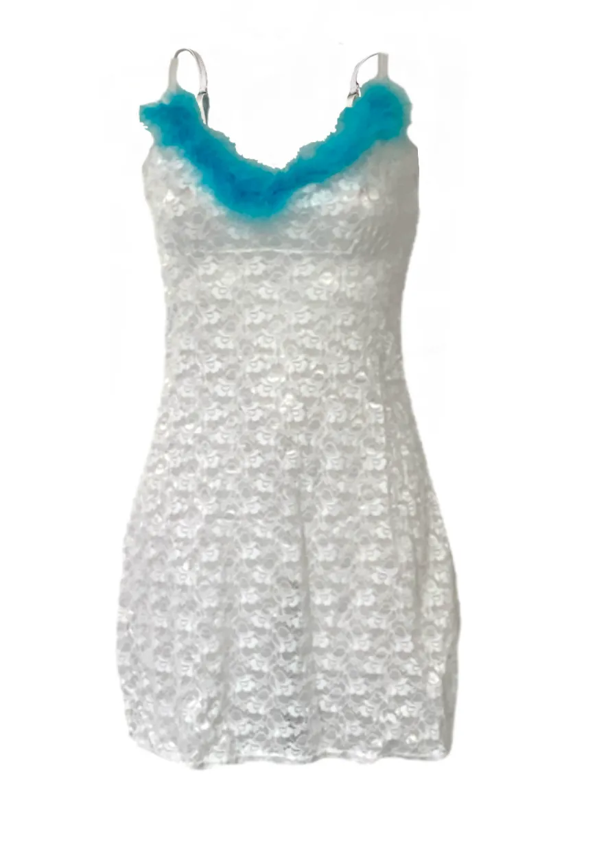 BLUE FLUFF NIGHTIE