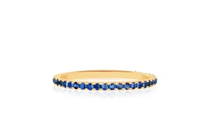 Blue Sapphire Eternity Ring