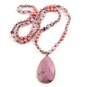 Boho & Mala Natural Tribal Stone Necklace