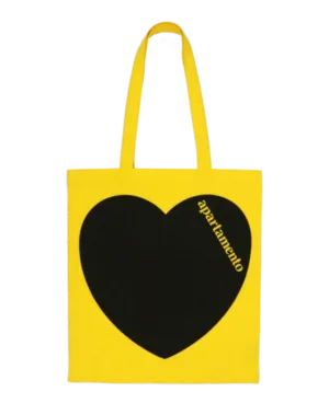 Bolso APARTAMENTO Magazine Heart Tote Bag Yellow
