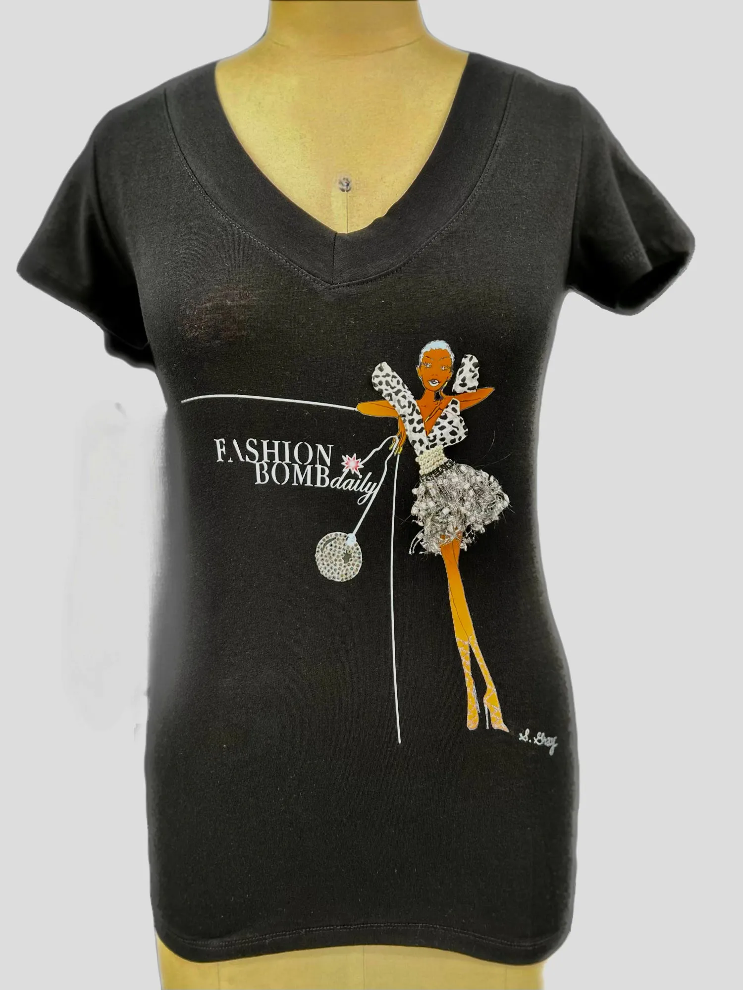 Bomb Fashion Show 2023 Special Edition Logo T-Shirt (Black)