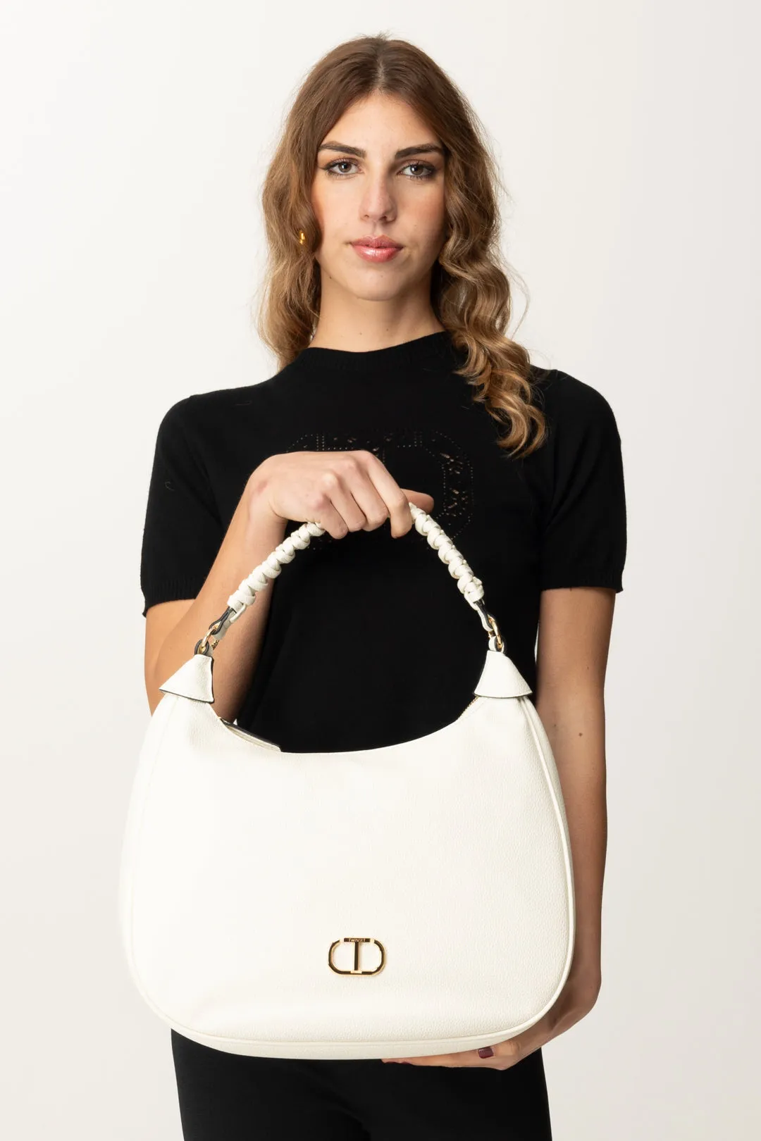 Borsa a Spalla Hobo In Pelle Martellata
