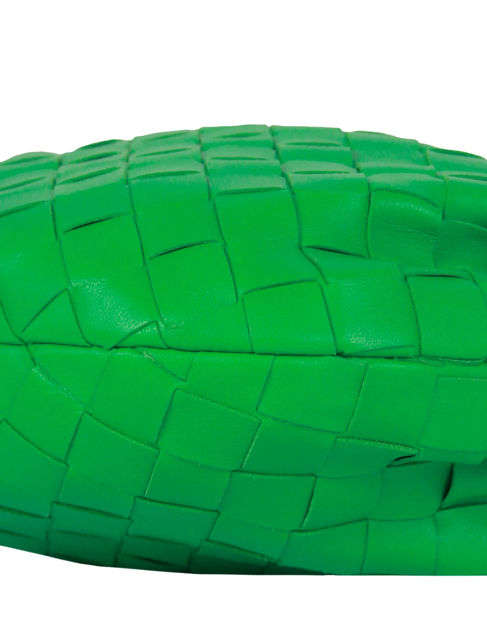 Bottega Veneta Parakeet Green Leather Mini Jodie Hobo Bag