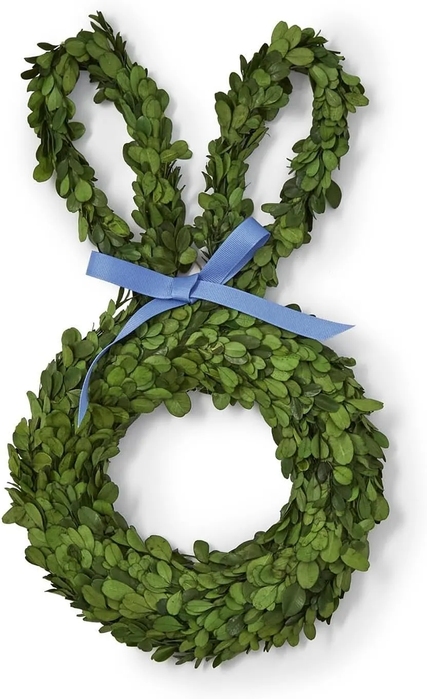 Boxwood Bunny Wreath