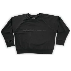 Boy Meets Girl® in the Hamptons Black Crop Sweatshirt