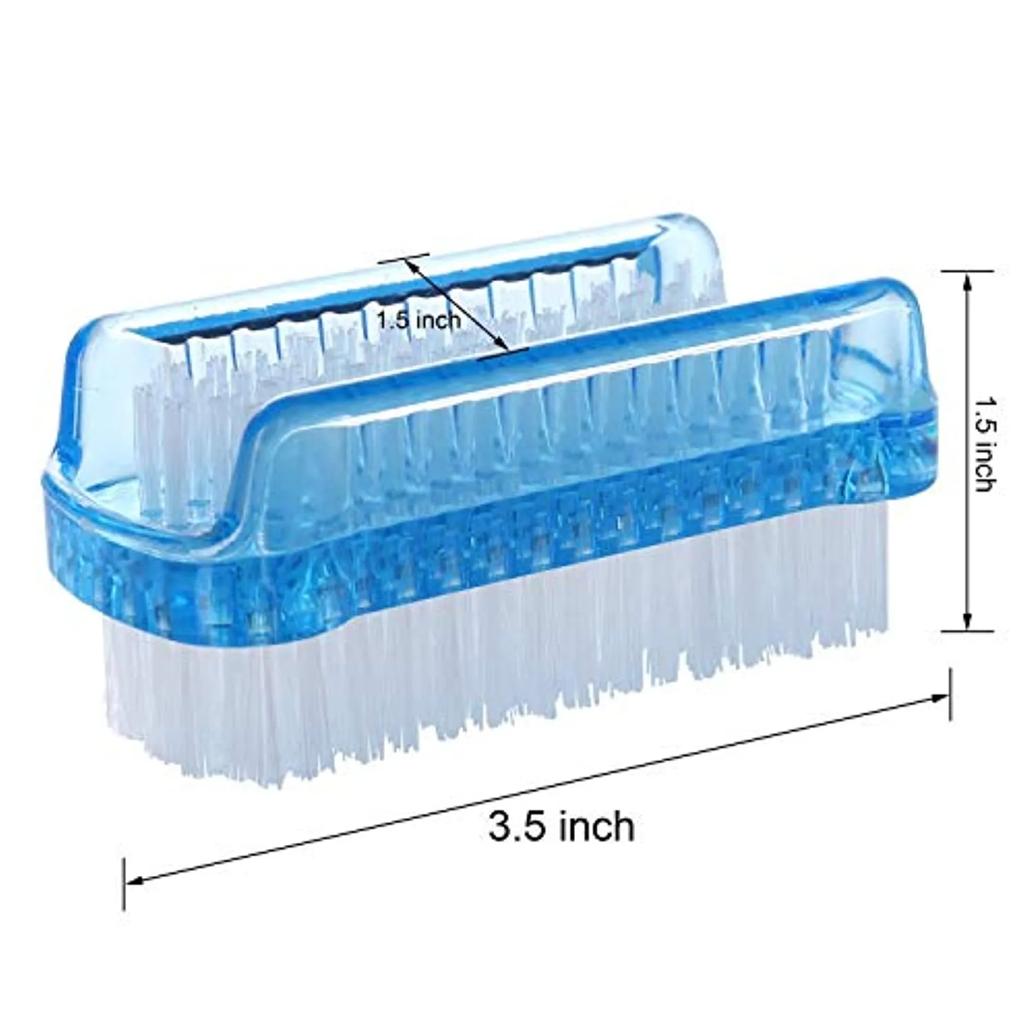 BTYMS 6 Pcs Dual-sided Nail Brush Fingernail Scrub Cleaning Brushes for Toes and Nails Cleaner Hand Scrubbing Cleaning Brushes